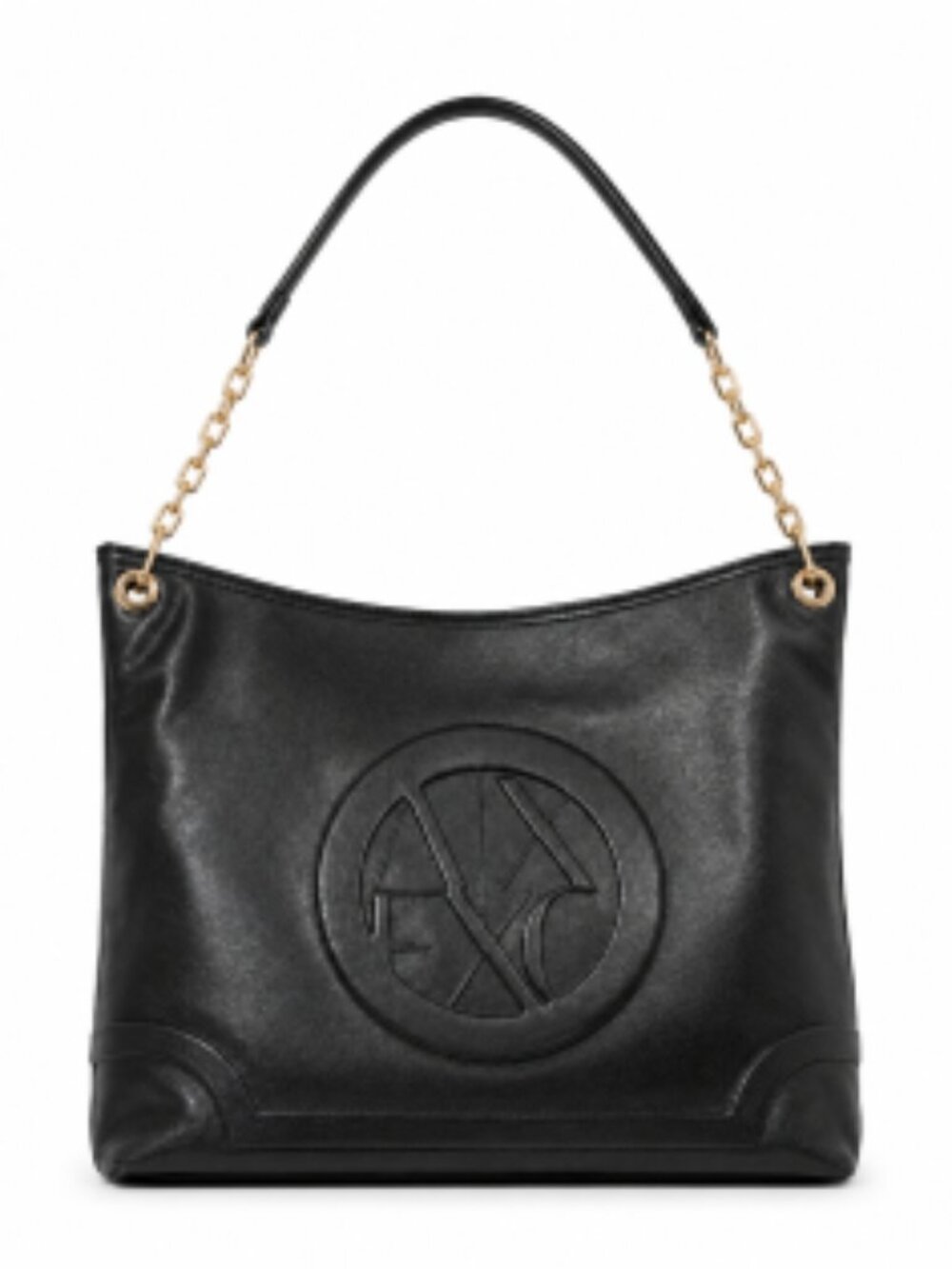 Armani Exchange A|X Black Large Shoulder Tote Bag